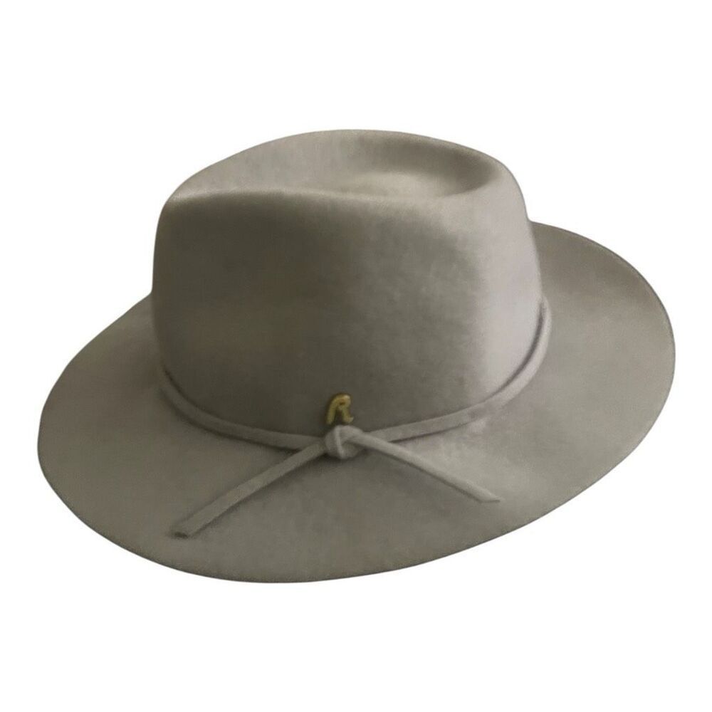 Unisex Replay Gray Felt Fedora Type Hat Size Large